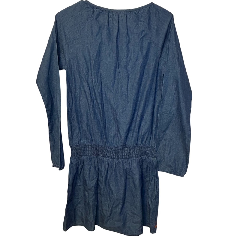 Lucky Brand Denim Aztec Embroidered Dress Girls Size 16 - Picture 2 of 6